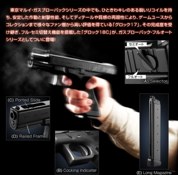 GLOCKCガスブローバックガン